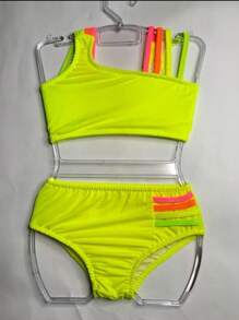 Children's And Youth Bikini - 黃色 - 查看 1