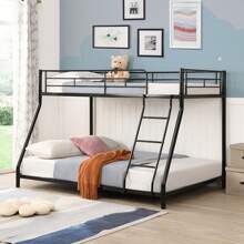 GOODSILO Metal Bunk Bed In Black