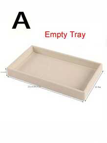 4pcs/1pc Jewelry Manager Tray, Elegant Stackable Velvet Jewelry Manager - Surface Wear, Suitable For Portable Multi Functional Storage Of Rings, Earrings, And Necklaces, Large Stackable Jewelry Tray With Drawers, Jewelry Storage Space For Earrings, Necklaces, And Bracelets, Easy To Sort - Multicolor - View 19