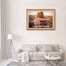 1 件定制木制照片和文字拼图，为情侣、家庭、婚礼、情人节、圣诞节、生日礼物创建您自己的个性化照片拼图