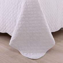 3 Piece Cotton Quilts Queen/King Size - Lightweight Bedspreads With Basket Weave Pattern, Soft Quilt Bedding Set, White Comforter Set Coverlet For All Seasons With 2 Pillow Shams - trắng - Xem 9