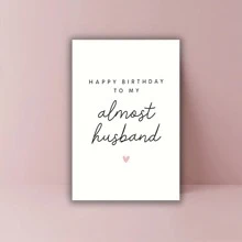 1pc, Boyfriend Birthday Card, Husband Birthday Card, To My Favourite Person, Girlfriend Birthday Card, Wife Birthday Card, Birthday Card, Small Business Supplies, Thank You Cards, Birthday Gift, Cards, Unusual Items, Gift Cards,Christmas - Grey - View 3