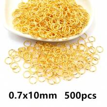 500pcs 3-12mm Metal Jump Rings Split Ring Open Single Loops DIY Jewelry Making Accessories Findings