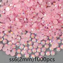 500pcs/1000pcs 2mm/3mm/4mm AB Flat Resin Jelly Rhinestones For DIY Glass Bottles, Nail Art, Headpieces, Costume Decoration, Loose Sparkling Accessories - Multicolor - View 24