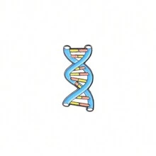 4 件/套化学实验室创意金属胸针、显微镜、烧杯、DNA 和链条设计，多功能卡通胸针，适合日常佩戴情人节情人节礼服配饰衣服别针包饰背包学校办公室配饰衬衫夹克珠宝圣诞节万圣节衣服别针有趣可爱的教师礼物 - 彩色 - 查看 5