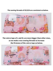 3pcs/Pack High Quality Reusable & Washable Dog Diapers, Suitable For Medium/Large Female Dogs, Puppies And Dogs In Heat - Multicolor - View 9