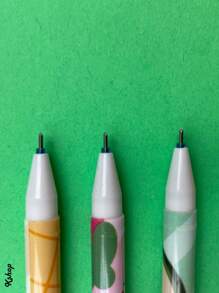 12 pz de pluma de tinta negra con punta fina - Multicolor - Ver 5