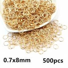 500pcs 3-12mm Metal Jump Rings Split Ring Open Single Loops DIY Jewelry Making Accessories Findings