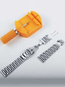 SUNLIFEX 男士雙日曆商務高級奢華手錶，時尚精美防水石英手錶，附贈手錶禮盒和手錶開啟器，是男友或父親節禮物的理想選擇 - 銀色 - 查看 8