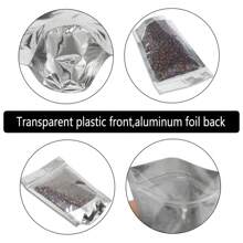 NPLUX 100 PACK Mylar Bags For Food Storage And Resealable Bags For Small Business Packaging Supplies Great For Party Favor Food Storage Bags - Mảnh- 5x8 Inch - Xem 4