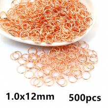 500pcs 3-12mm Metal Jump Rings Split Ring Open Single Loops DIY Jewelry Making Accessories Findings