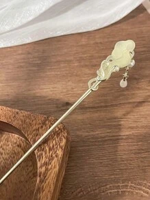 5pcs/1pc Alloy Hair Accessories Sakura Hairpin Hanfu Hair Stick Tassel Cheongsam Bun Clip - Premium Design, Minimalist Elegant, Alloy Material, Easy To Use, Beautiful Gift Hair Styling Pins Hair Bun Maker Bun Hair Piece, School Stuff