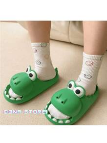 Children's Babuche Black With Green Fachetado19/26 - Màu xanh chanh - Xem 1