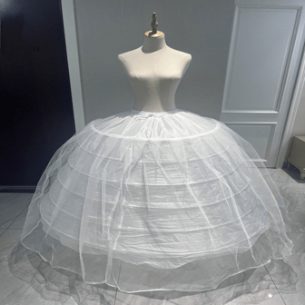 Grande Jupette 4/6/7 Cerceaux Grande Jupette Blanche Super Volumineuse Jupette pour Robe de Mariée