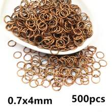 500pcs 3-12mm Metal Jump Rings Split Ring Open Single Loops DIY Jewelry Making Accessories Findings