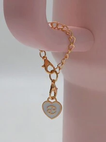 1 件时尚潮流百搭 12 星座标记玻璃杯，白羊座、金牛座、双子座、巨蟹座、狮子座、处女座、天秤座、天蝎座、射手座、摩羯座、水瓶座、双鱼座，个性化玻璃杯带手柄吊坠，适用于玻璃杯 12 星座吊坠配件 - 彩色 - 查看 9