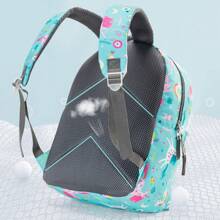 Set de 3 piezas con mochila bordada con diseño de sirena, incluye lonchera y estuche de lápices a juego, con correas ajustables, ideal para adolescentes y adultos, de poliéster, lavar a mano