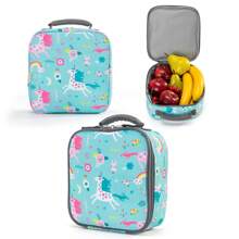 Set de 3 piezas con mochila bordada con diseño de sirena, incluye lonchera y estuche de lápices a juego, con correas ajustables, ideal para adolescentes y adultos, de poliéster, lavar a mano