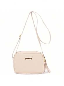 Women's Bag Kit 2 Pieces Square Medium Beige Crossbody + Oval Small Caramel Crossbody - 彩色 - 查看 6