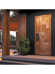 Chapa Cerradura Inteligente Electrónica Exterior Smart Lock - Negro - Ver 8