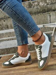 Unisex Retro Classic Round Toe Lace-Up Casual Sports Sneakers, New Design