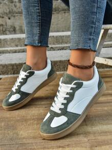 Unisex Retro Classic Round Toe Lace-Up Casual Sports Sneakers, New Design