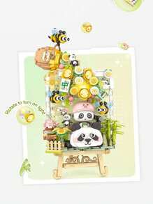 LOZ Cute Kawaii Hot Air Balloon Spaceship Mini Building Block Set For Birthday Gift Desktop Decoration To Improve Hands-On Ability - Multicolor - View 9