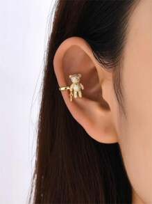 1pc Cute Sweet Zirconia Bear Ear Bone Clip Jewelry Exquisite Ladies Gift - Style 1 - View 10