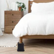 Furniture Risers Bed Risers Heavy Duty Adjustable Dorm Bed Lifts Risers Table Desk Chair Leg Extenders Black