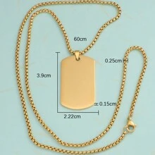 [Individuell Angepasst] Personalisierte Foto Halskette aus Titan-Stahl mit Lasergravur für Herren mit Wunschtext, Modeschmuck Anhänger aus Edelstahl mit Kalenderbild für Frauen als Memorialgeschenk, individuell angepasste Hundemarken Kette für Freund, Vatertags Geschenk für Papa