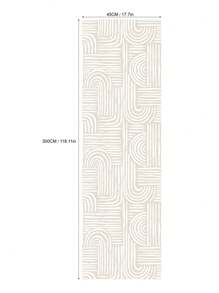 17.7 英寸 * 6.5/9.8 英尺 * 1 件经典条纹绳纹即剥即贴壁纸，防水可移除，墙贴，家居装饰，墙壁艺术，墙壁装饰，房间装饰 - 米色 - 查看 4