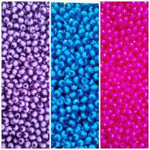 Kit 300 Pearl Beads 6mm Hexagonal Faceted 3 Colors Bracelet Jewelry - Dusty Purple - View 1