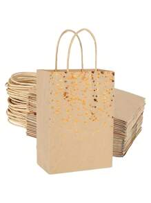 12 piezas Bolsas de regalo de papel kraft de colores múltiples con asas, adecuadas para regalos de cumpleaños, suministros para fiestas, bodas, recuerdos de fiestas, bolsas de regalo de Halloween, bolsas de regalo de Acción de Gracias, bolsas de regalo, bolsas de regalo de carnaval de otoño, embalaje de regalos del Día del Maestro, decoraciones de otoño, bolsas de regalo de Navidad, papel de regalo de Navidad, bolsas de regalo de Navidad, bolsas de regalo de fiestas, bolsas de regalo de despedida de soltero. - Caqui - Ver 2