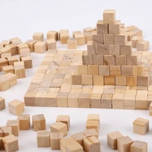 400pcs 200pcs 100pcs 50pcs Small Wooden Cubes 1 X 1 X 1cm (0.4 X 0.4 X 0.4 Inch) Wood Cubes - Natural Unfinished Pine Wood Blocks - Educational Craft Cubes For DIY, Stamps, Art & Crafts, Puzzles, Numbers