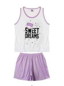 Women's Pajamas Tank Top Adult Baby Doll Sleepwear Polyester Summer - 彩色 - 查看 3