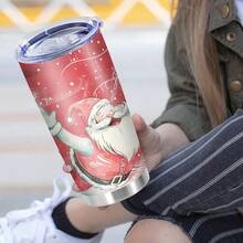 1 Cốc Bằng Thép Không Gỉ 20 Oz Cốc Xe Hơi Cốc Cà Phê Có Nắp Chai Nước In Hình Ông Già Noel Chai Nước Cách Nhiệt Chai Nước Lạnh Thể Dục Ngoài Trời Thể Thao Tại Nhà Văn Phòng Chai Nước Quà Tặng Giáng Sinh Cho Bạn Bè Và Bữa Tiệc Gia Đình Nước Thủy Tinh Ly Rượu - Nhiều màu - Xem 1