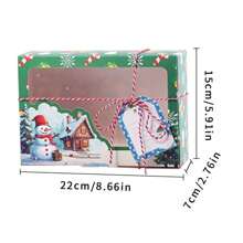 3/4 hộp quà Giáng sinh mới Hộp bao bì giấy Kraft Châu Âu Hộp bánh quy Hộp bánh quy gừng Hộp kẹo cửa sổ PVC Hộp trang trí tiệc Hộp quà Giáng sinh Trang trí Giáng sinh Đồ trang trí Giáng sinh Túi Giáng sinh Quà tặng Giáng sinh Đồ trang trí Giáng sinh Đồ trang trí Giáng sinh Quà tặng Giáng sinh Giấy gói quà Giáng sinh Đồ dùng cho tiệc Giáng sinh Túi quà Giáng sinh Túi Giáng sinh Nhãn dán Giáng sinh - Nhiều màu - Xem 8