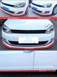 1pc Bảo vệ viền cản trước xe ô tô Phụ kiện cản trước phổ thông Dải cao su viền cản trước - Một cỡ - Xem 2