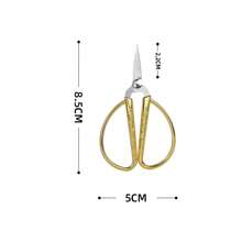 1pc Stainless Steel Scissors, Retro Small Scissors, Precision Craft Scissors, Ergonomic, Versatile, Suitable For Scrapbooking, Sewing And Art Projects, Tools For Men - Yellow - View 13