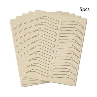 ATOMUS 眉毛纹绣练习皮 眉毛纹绣微针皮肤用品 永久化妆硅胶练习皮 5片装