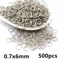 500pcs 3-12mm Metal Jump Rings Split Ring Open Single Loops DIY Jewelry Making Accessories Findings