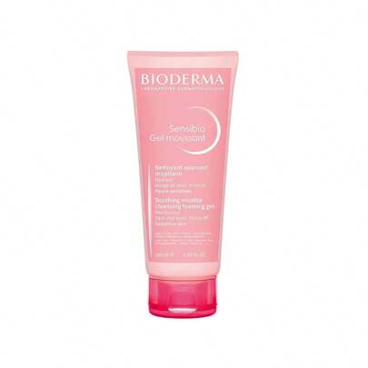 Bioderma Sensibio Gel Moussant 100 ml, limpieza facial, hidrata, espuma, suave, rostro, calmante, humectante, piel sensible.