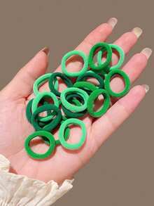 100個 グリーンカラーのヘアゴム、シンプルなヘアバンド、ヘアアクセサリー ヘアクリップ
バンス クリップ
ヘアークロー
髪留め - グリーン - チェックする 2