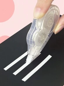 1/2pcs Transparent Minimalist Correction Tape, Large Capacity, Quiet & Smooth For School & Office Supplies, Student Use - Clear - View 9