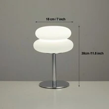 1 PC Bauhaus Table Lamp - Adjustable Light, USB Interface, Double-Layer Bread Shape, Button Adjustment, Suitable For Living Room/Dining Room/Bedroom Bedside LED Table Lamp
