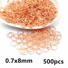 500pcs 3-12mm Metal Jump Rings Split Ring Open Single Loops DIY Jewelry Making Accessories Findings