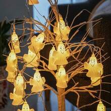 万圣节装饰灯串，鬼魂主题，室内外节日装饰，有趣的场景设置，LED 灯串，DIY 照明万圣节装饰房间装饰万圣节花园装饰礼物仙女节日装饰节日装饰 - 大幽靈 - 查看 2