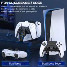 BEBONCOOL FC500 P5 Controller Charger Station For P5 Dualsense Controllers: Fast P5 Dual Controller Stand Charger Dock-LED P5 Controller Charging Station Accessories For P5 Storage Kit - White - View 5