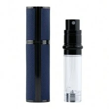 furio 1pc Luxury Leather Clad Metal Perfume Atomizer,Robust And Easy To Use, Portable Mini Refillable Perfume Bottle Travel Size Spray Bottles Accessories 5ml/0.17oz