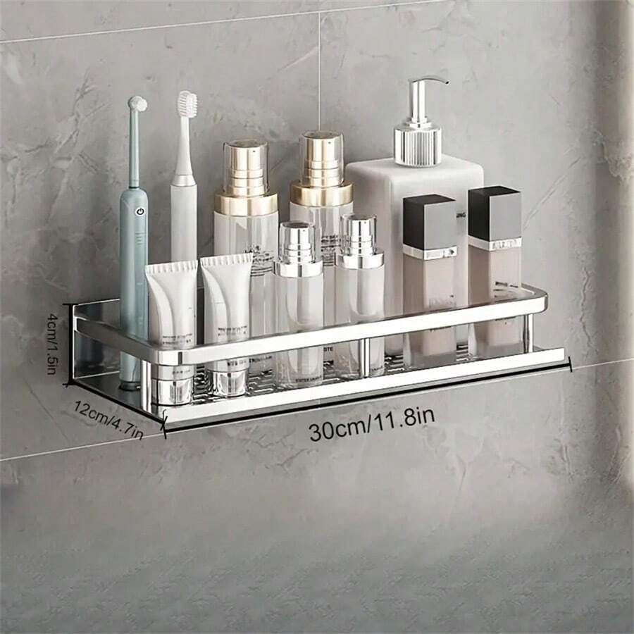 1 件式淋浴架，浴室淋浴架，不锈钢吸盘马桶架，马桶收纳架 - 彩色 - 查看 1